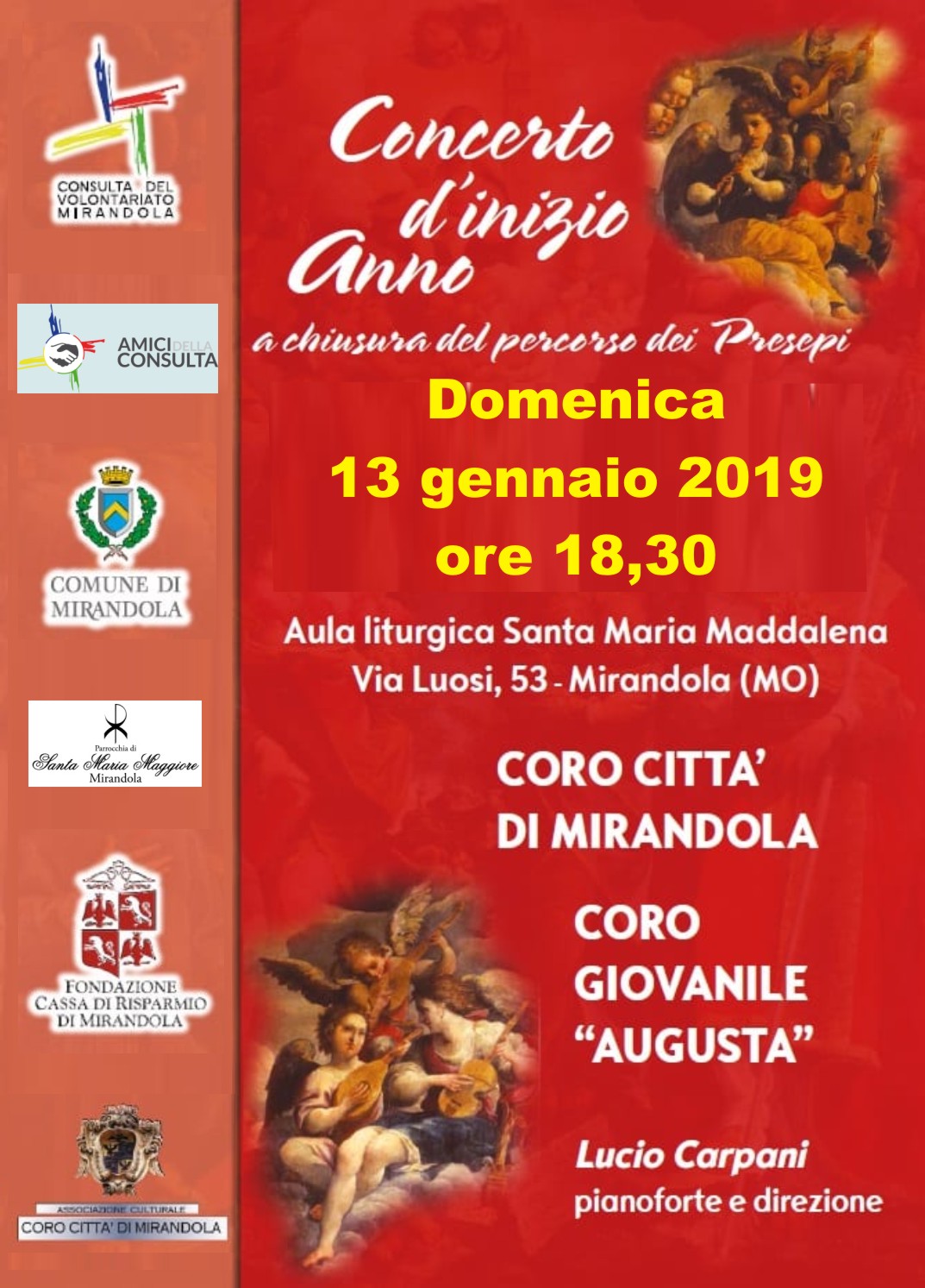 Gli appuntamenti del weekend a Mirandola